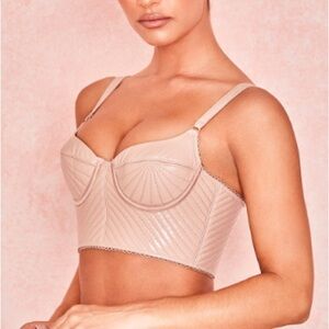 House of CB Nude Bustier Top
